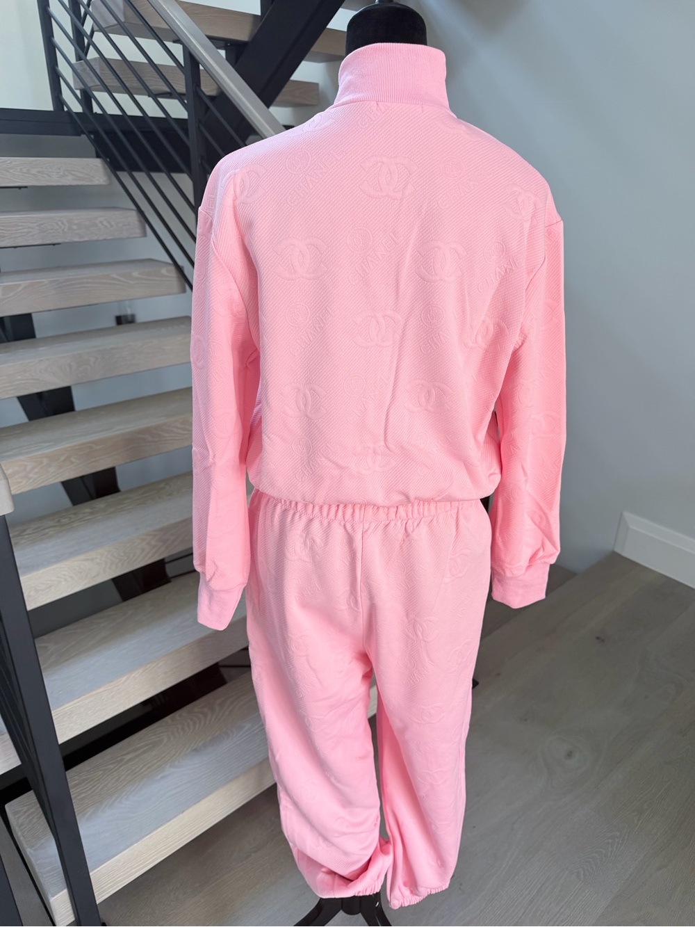 CHANEL Pink Two-Piece Matching Set Tracksuit Lounge Set size Large - Picture 6 of 15